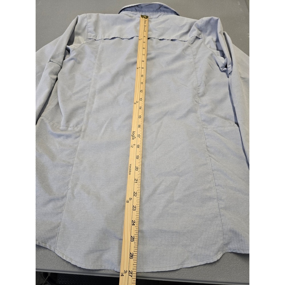 ExOfficio Insect Shield Shirt Womens Small Travel Hiking Button Up Gray - Picture 6 of 12
